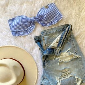 Forever 21 Gingham print bikini top